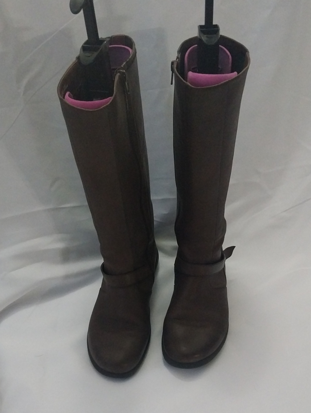 Elena Brown Knee-high Boots.